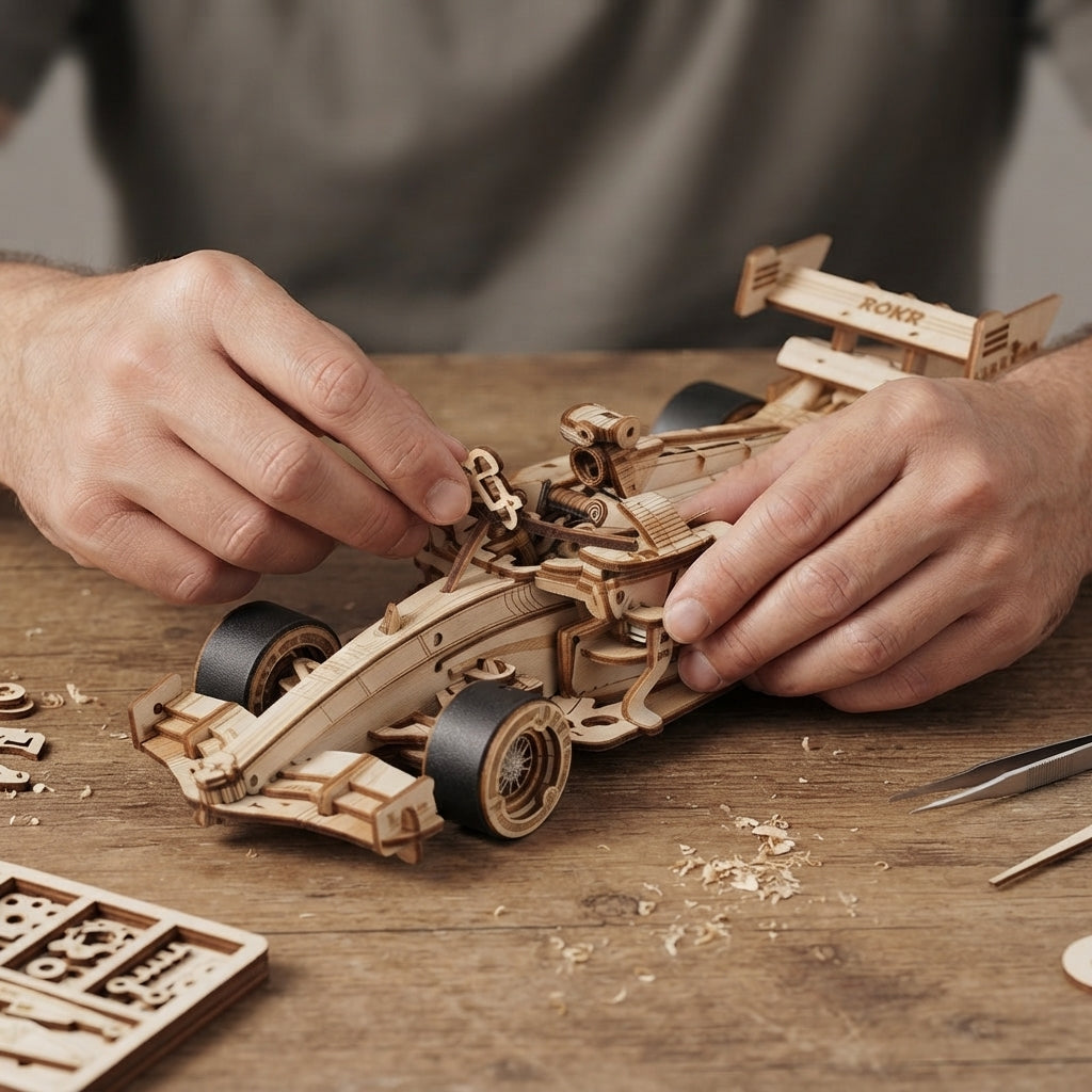 Voiture de Course — Puzzle 3D