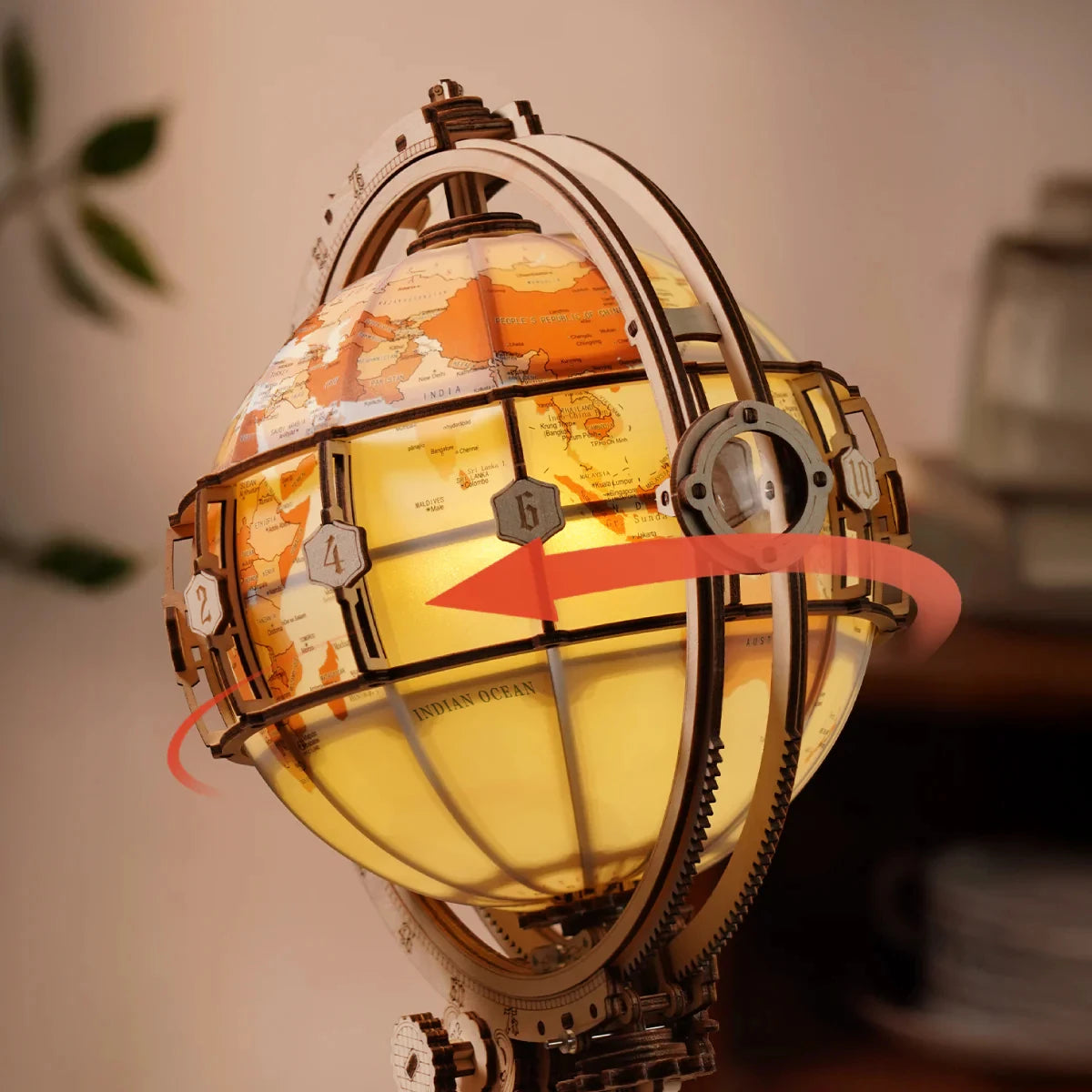 Globe terrestre lumineux - Puzzle 3D