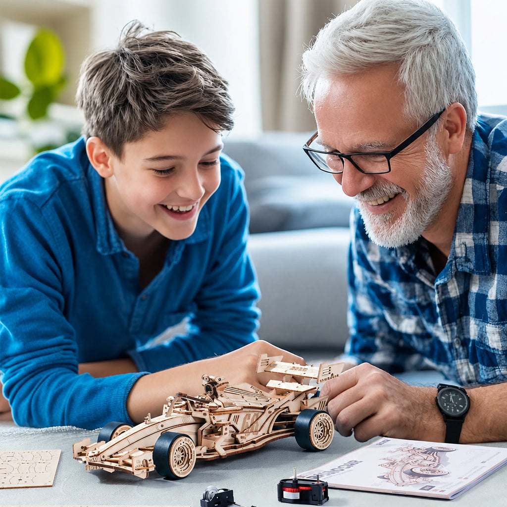 Voiture de Course — Puzzle 3D