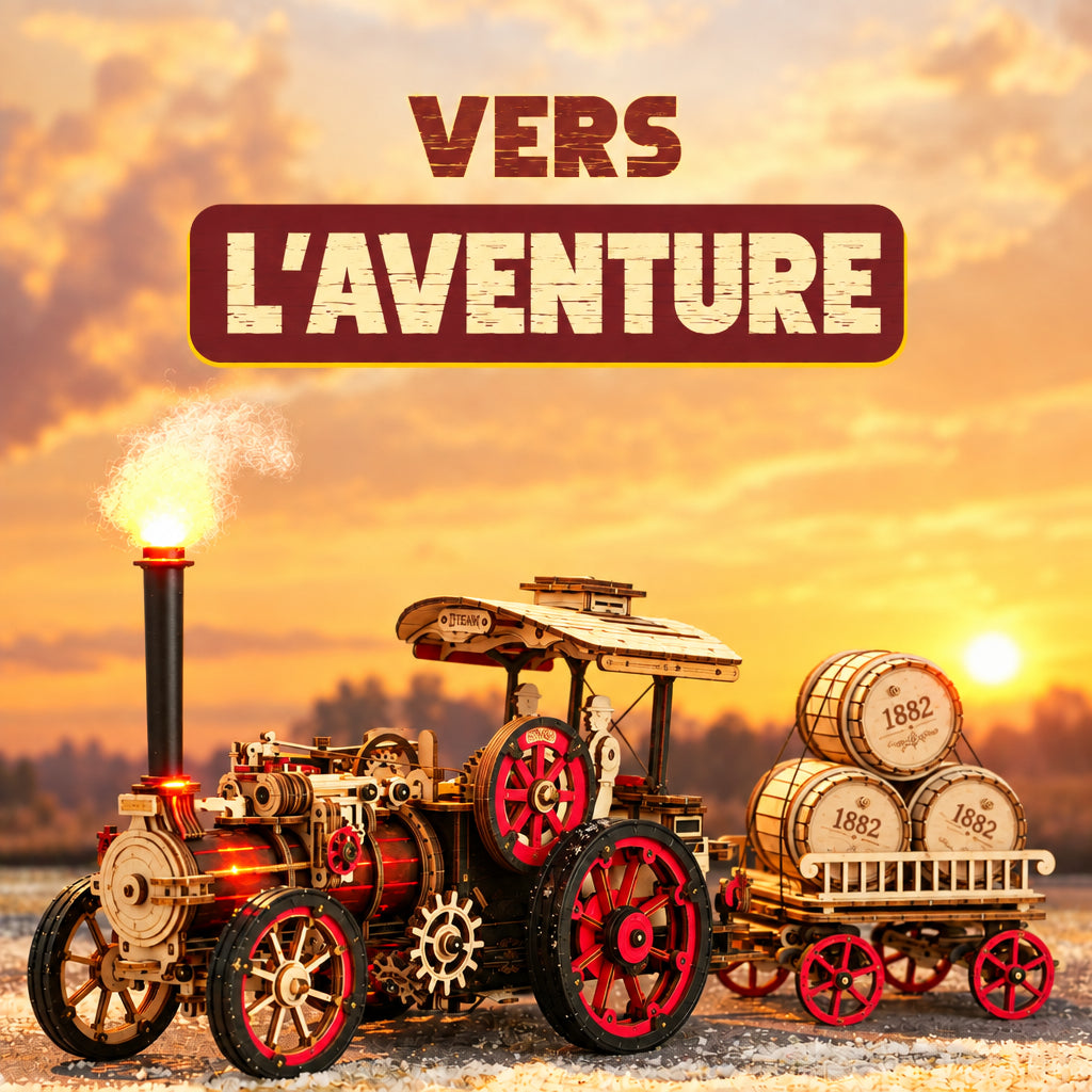 Locomotive à Vapeur - Puzzle 3D