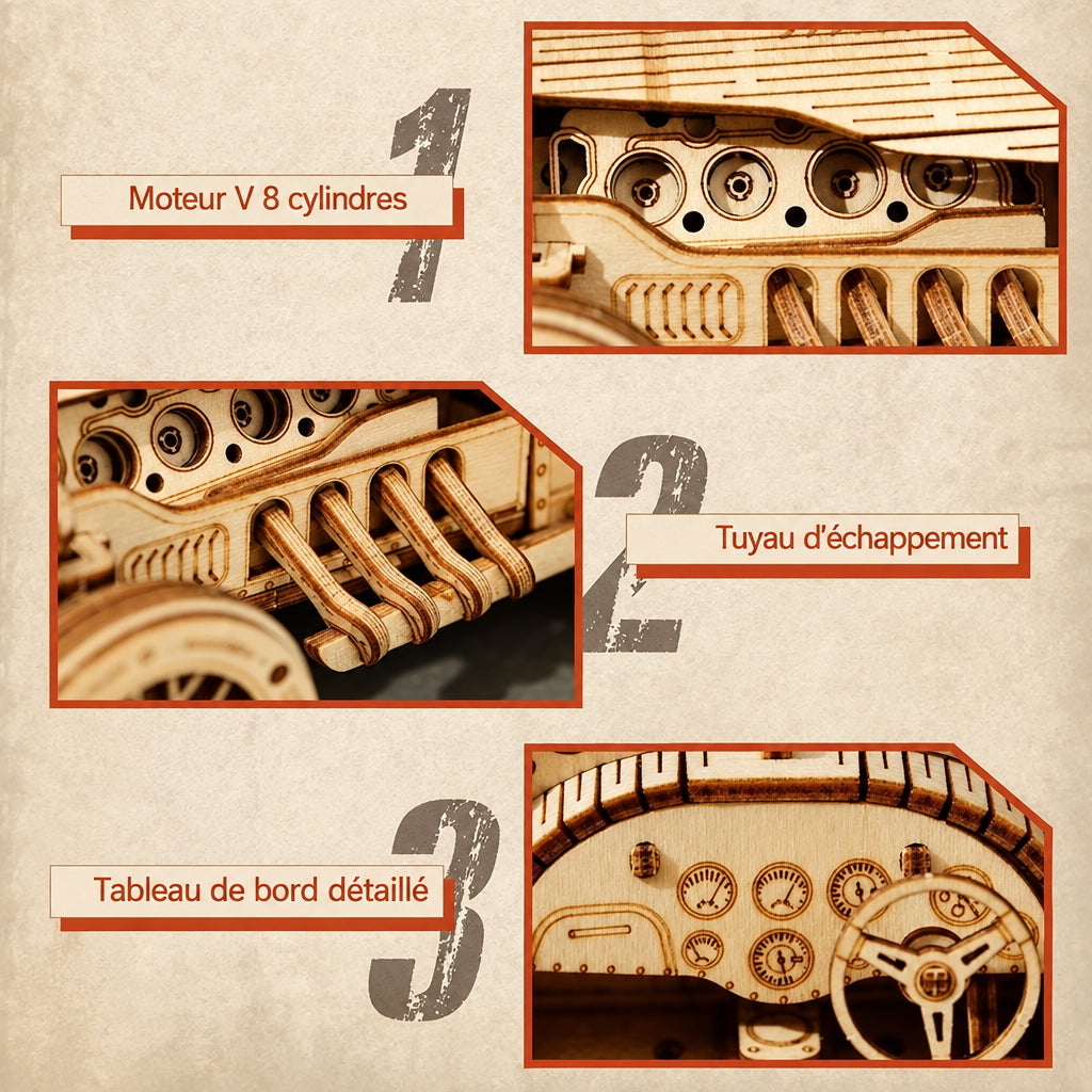Grand Prix Vintage - Puzzle 3D